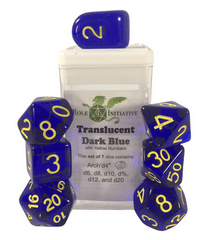 Role 4 Initiative - Diffusion Dark Blue/Yellow Numbers Arch'D4 7pc